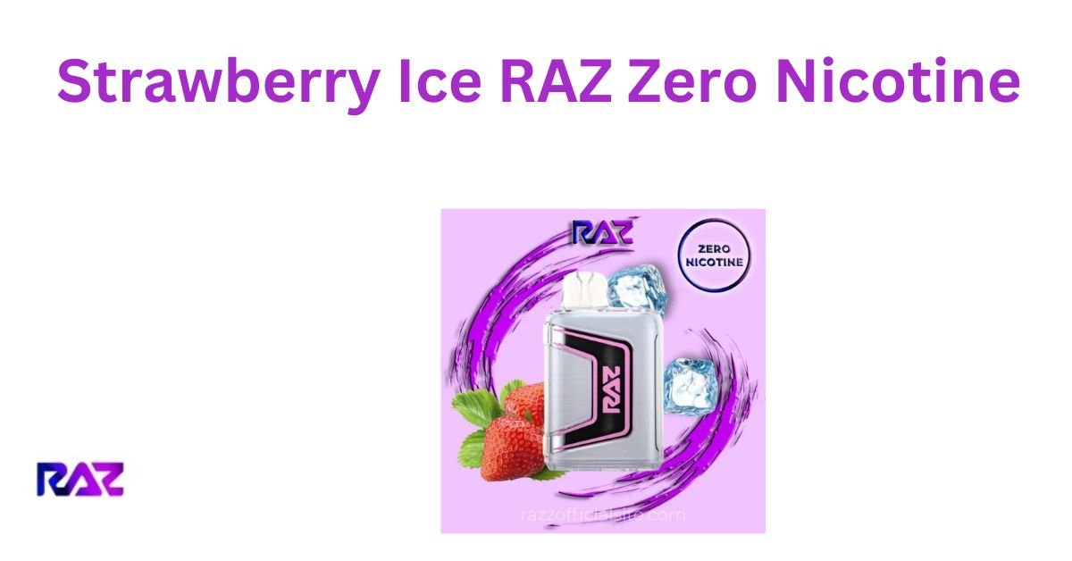 Strawberry Ice RAZ Zero Nicotine